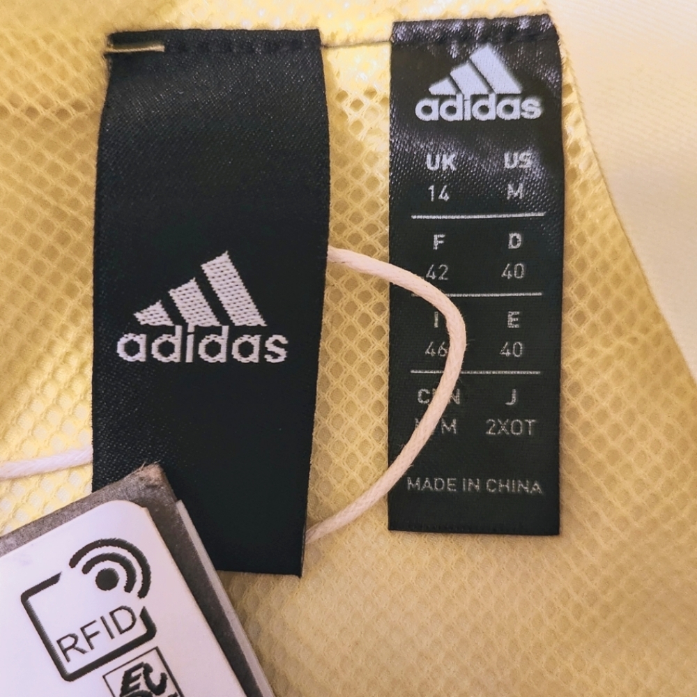 Adidas Cropped Windbreaker - Yellow Tie-Dye - Medium‎ - Picture 7 of 10